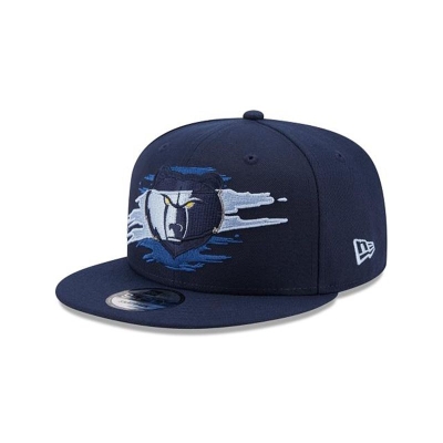 Blue Memphis Grizzlies Hat - New Era NBA Logo Tear 9FIFTY Snapback Caps USA7823091